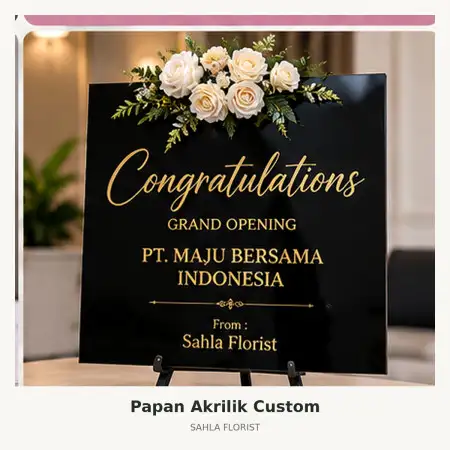 Papan Bunga Akrilik Bsd City